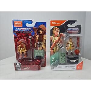 MEGA Construx Teela Set Of 2 Masters Of The Universe GPH66 & FND73 MOTU SNAKE